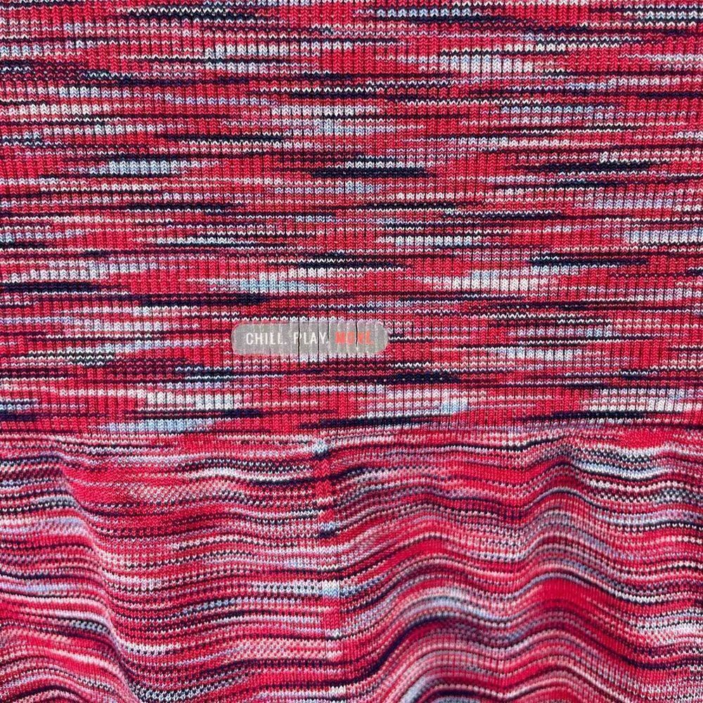 Aerie Chill Play Move Red Blue High Waist Spacedye Seamless Leggings Size Small - Picture 8 of 8